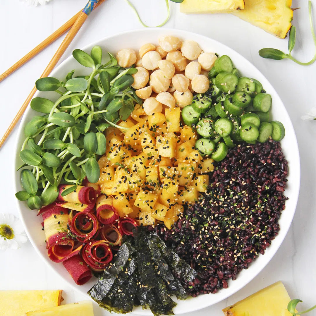 Vegan Pineapple Poke Bowl