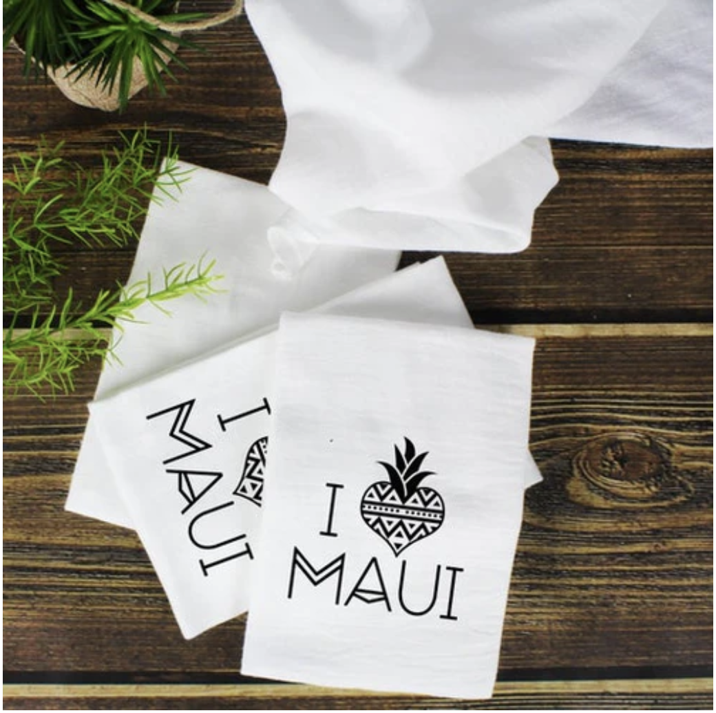 Love From Lahaina Kitchen Towels