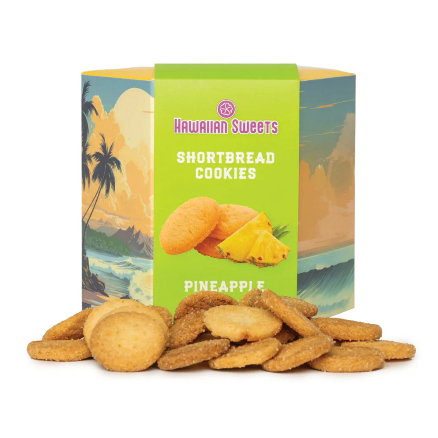 Pineapple Shortbread Cookies