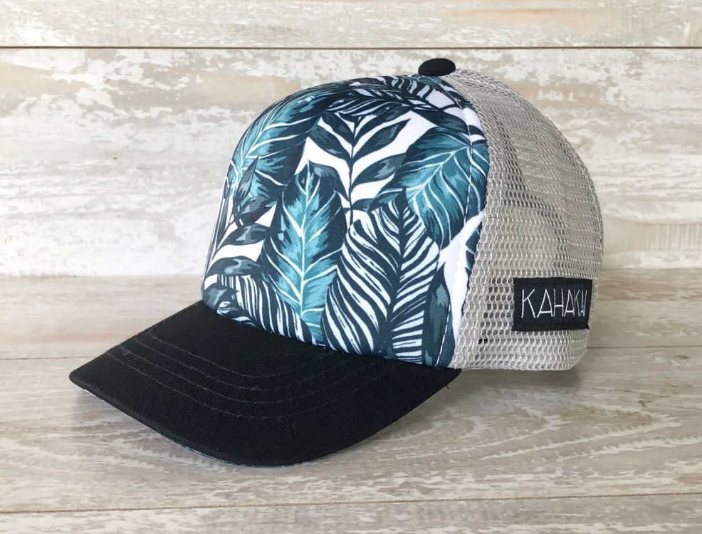Kahakai Island Leaves Keiki Hat