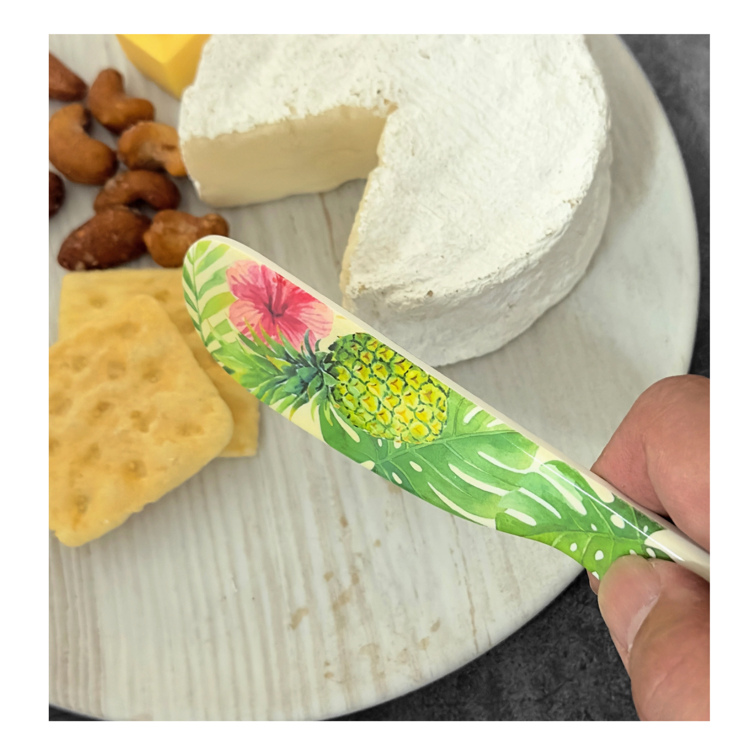 6-Piece Pineapple Melamine Cheese Spreader