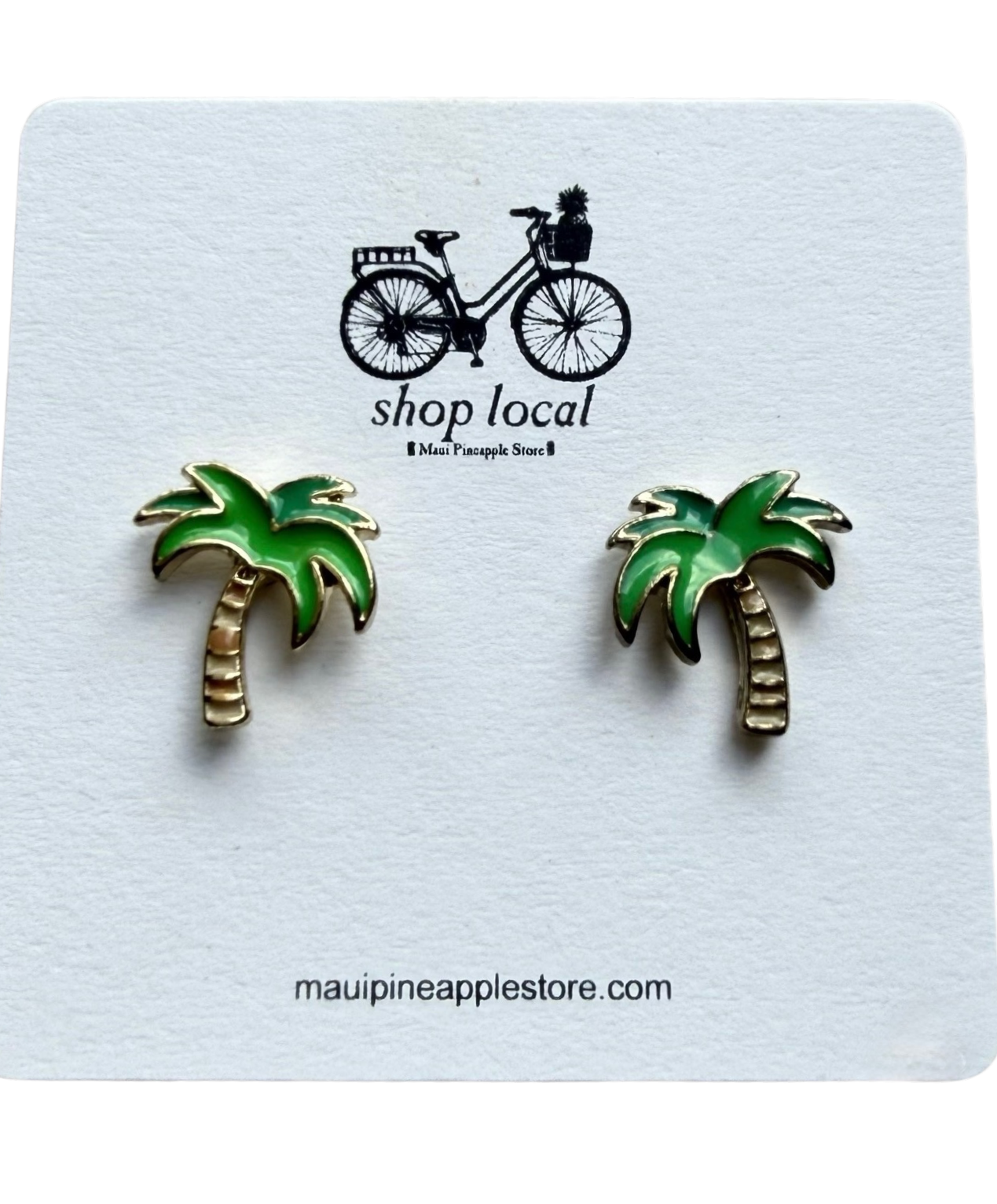 Enamel Stud Earrings