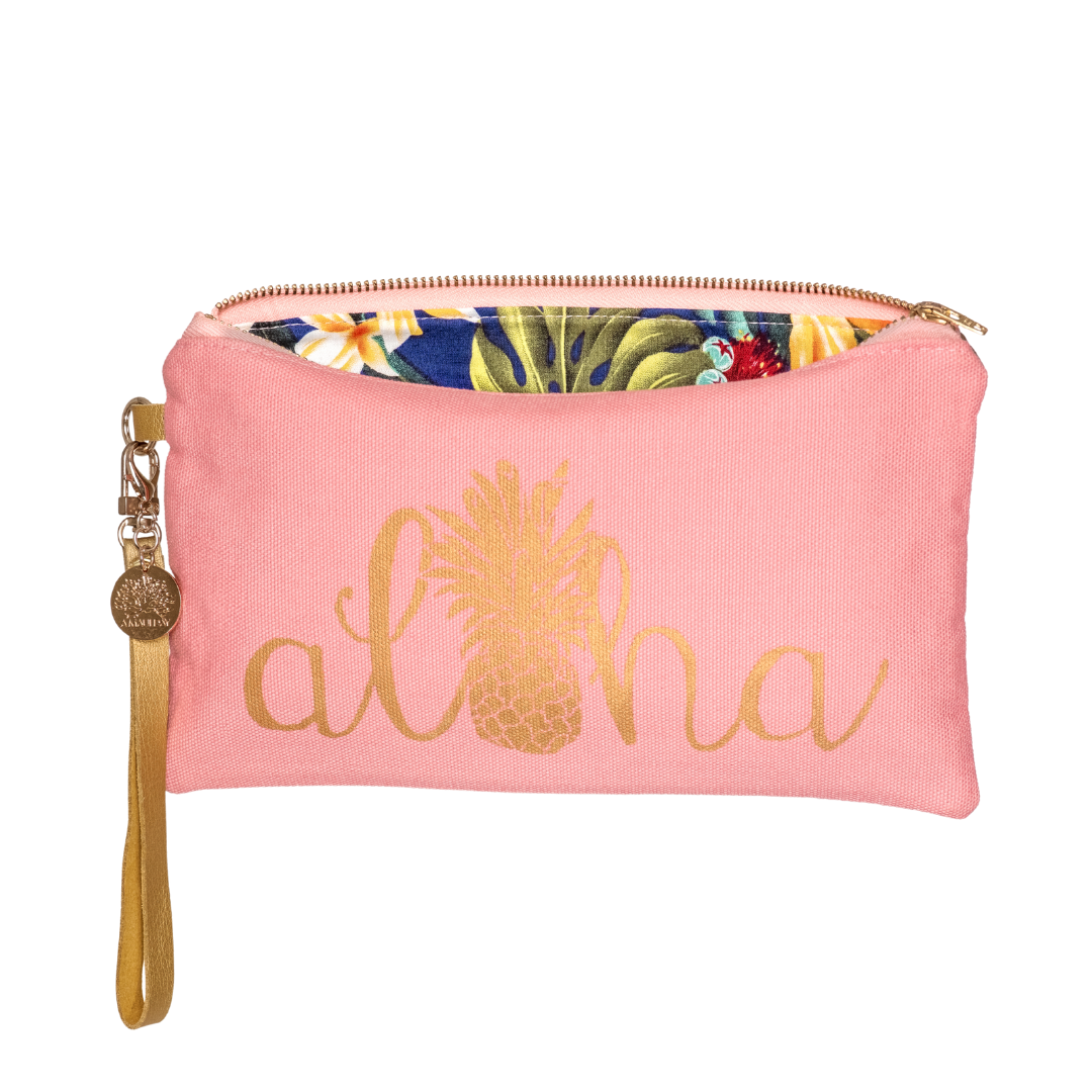 A Maui Day Aloha Pineapple Wristlet