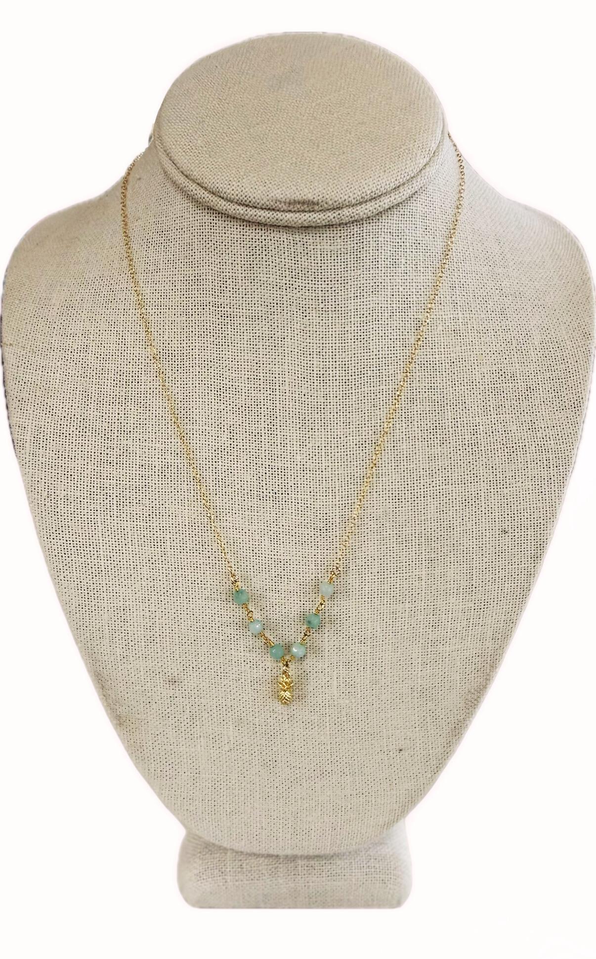 Komakai Sydney Pineapple Necklace Chalcedony