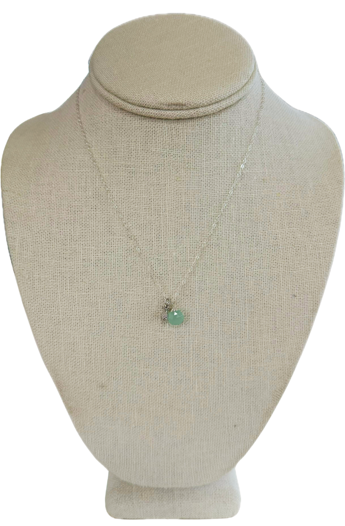 Komakai Pineapple Necklace Aqua Chalcedony