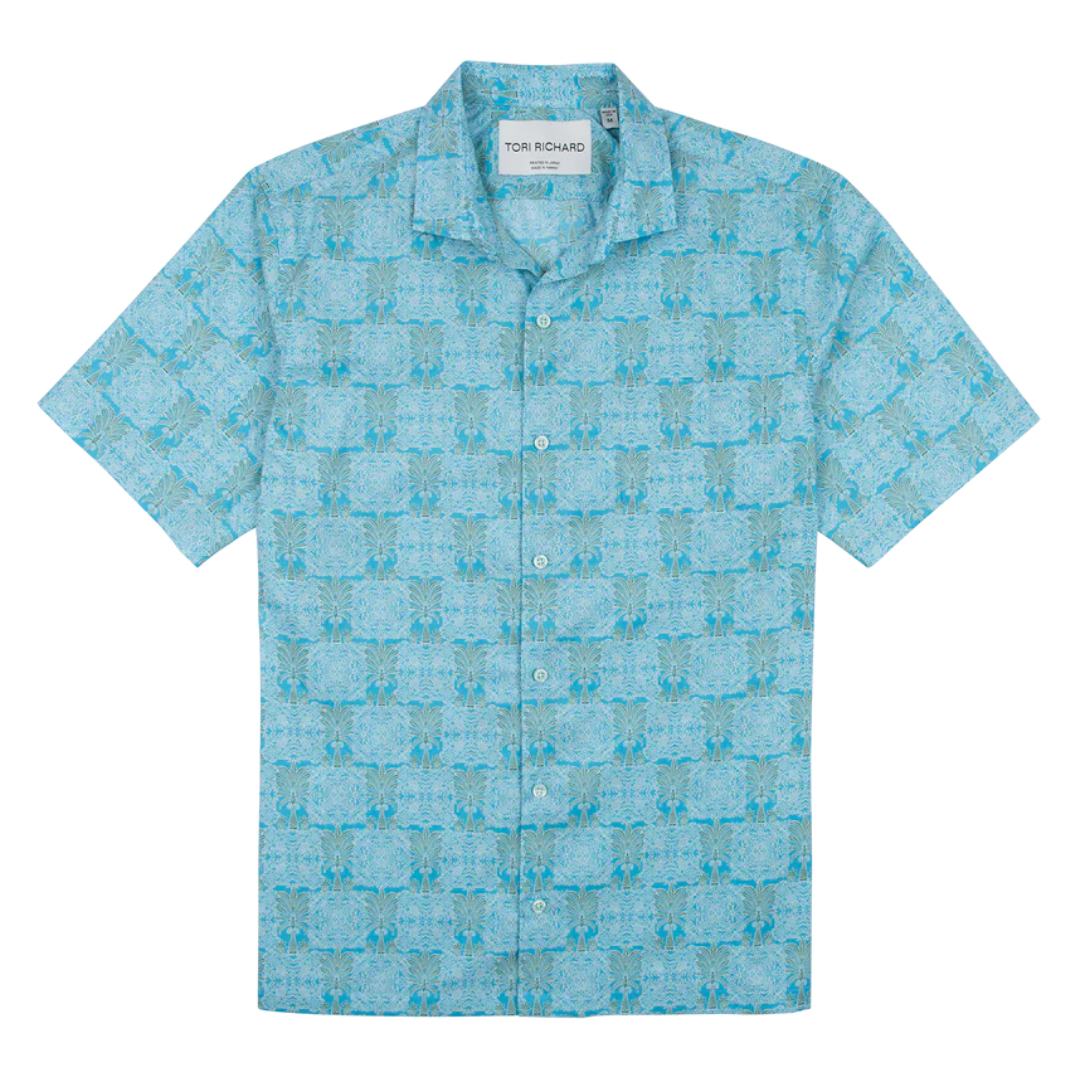 Noble Palm Short Sleeve Button-Down