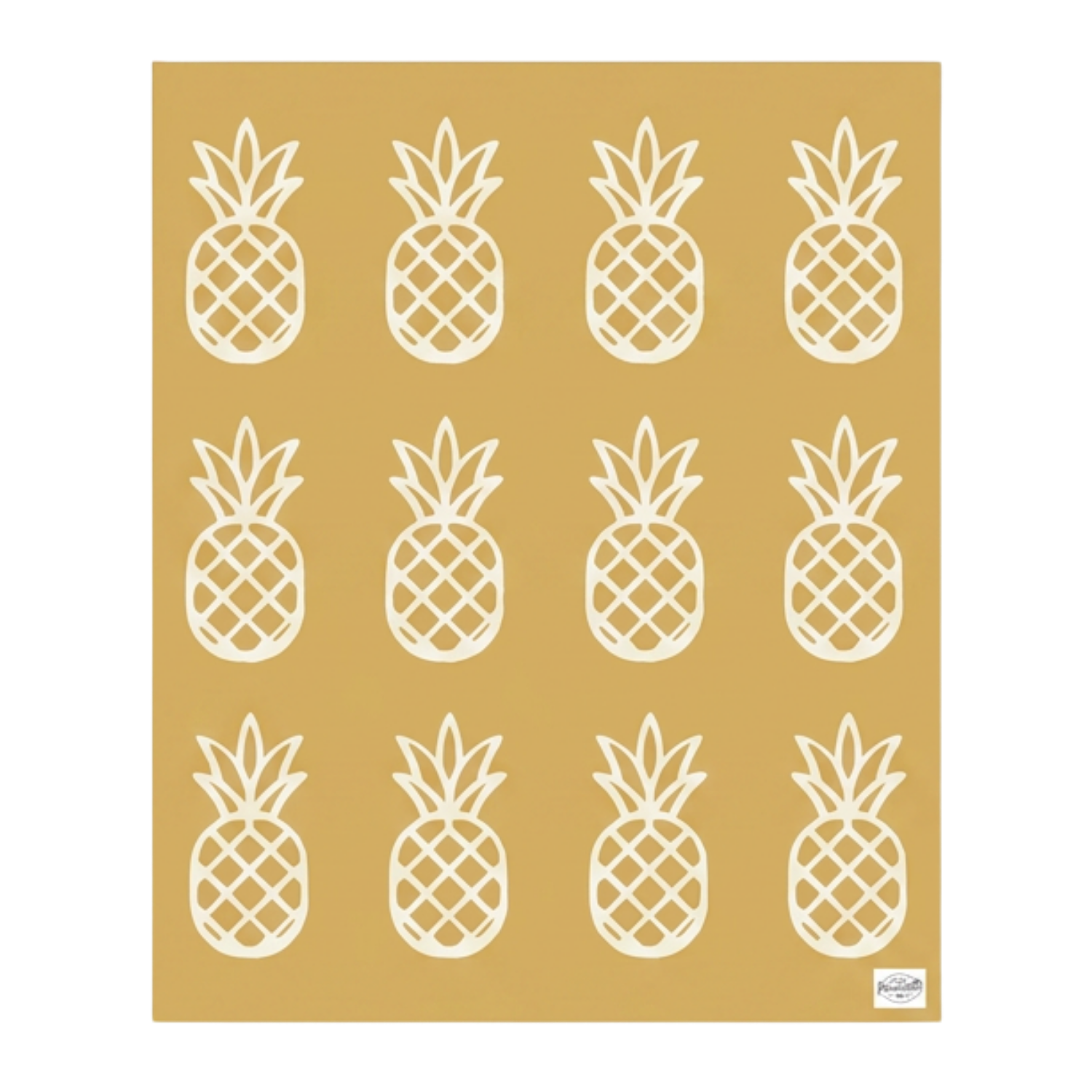 Pineapple Plush Throw Blanket
