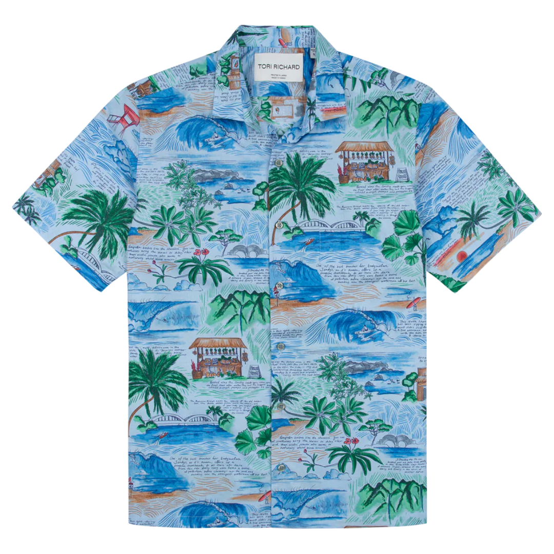 Mele's Journal Short Sleeve Button-Down Shirt