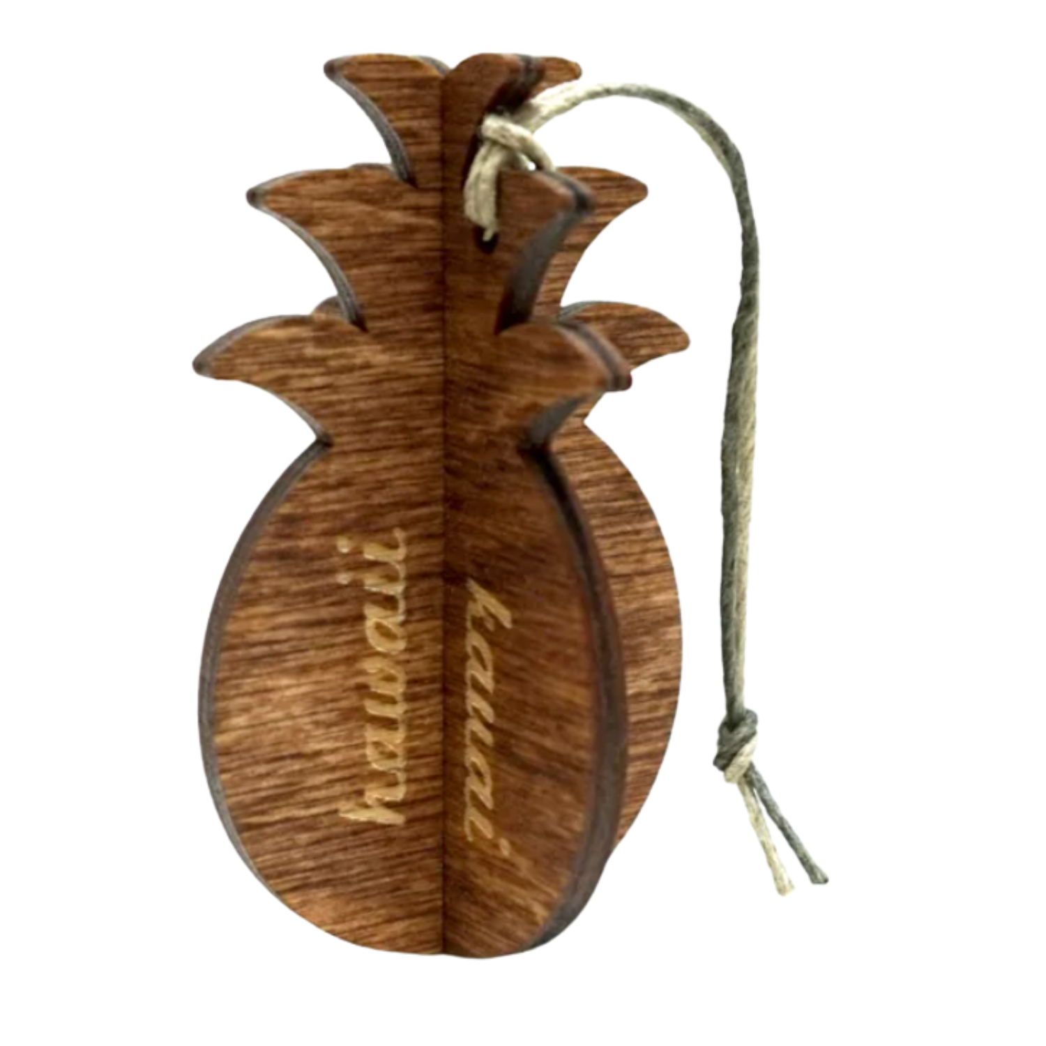 3-D Wood Pineapple Ornament