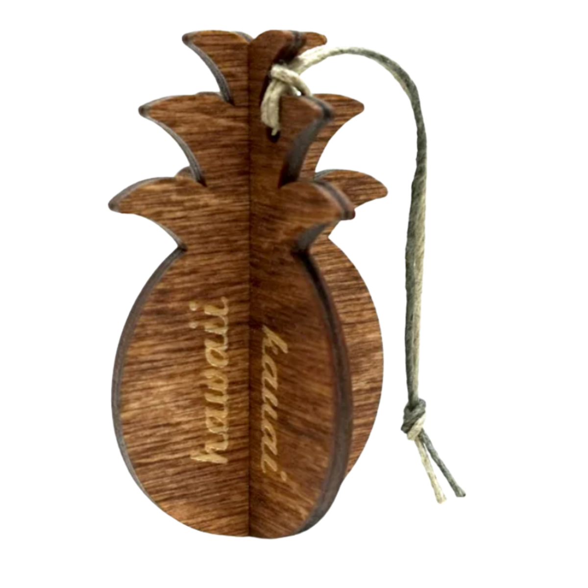 3-D Wood Pineapple Ornament
