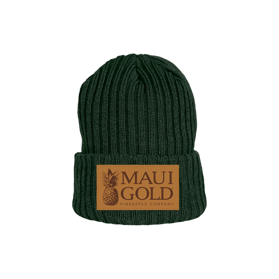 Maui Gold Wide Rib Knit Beanie