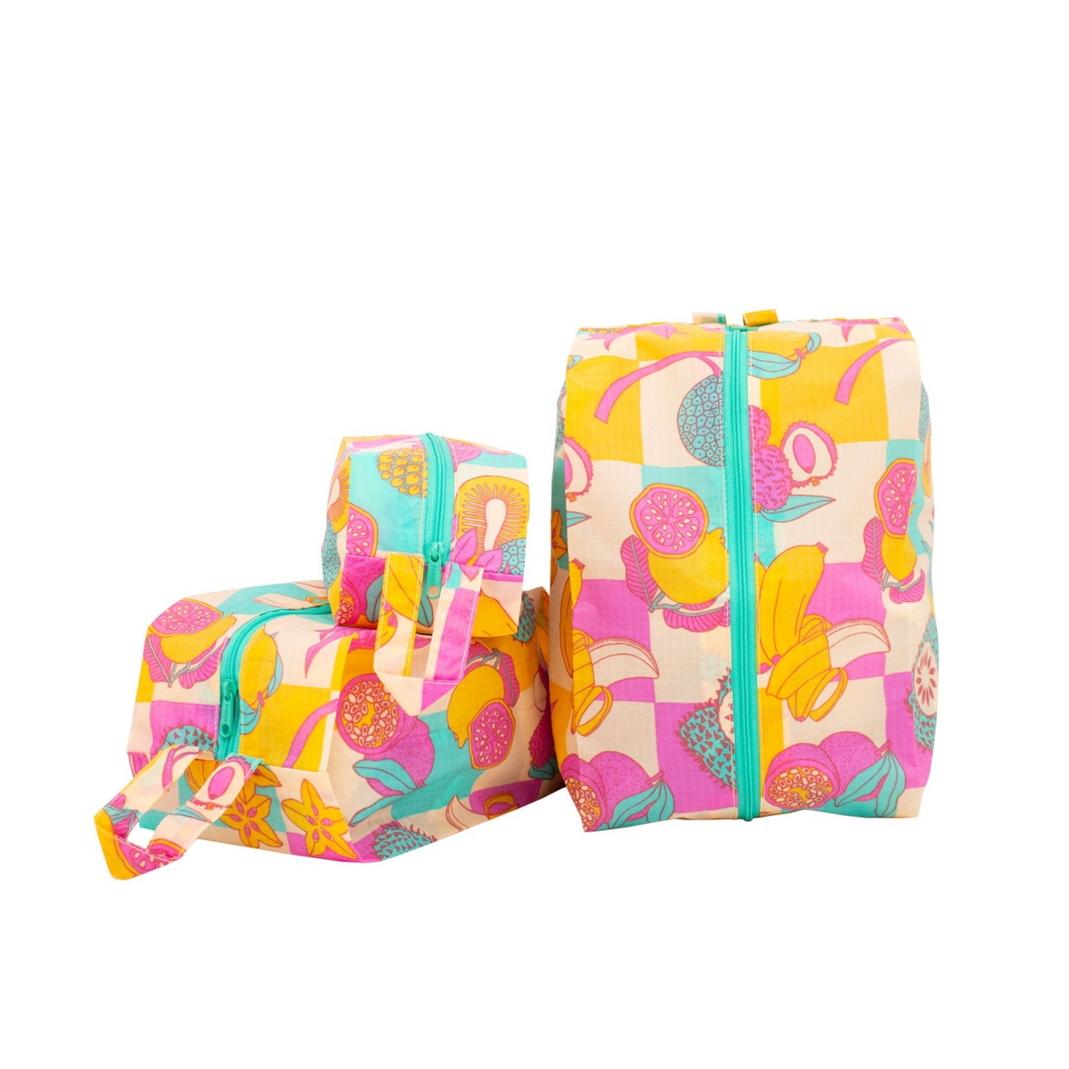 売れ筋がひ贈り物！ Set Zip 3D Jana product Baggu + Hawaii Lam バッグ