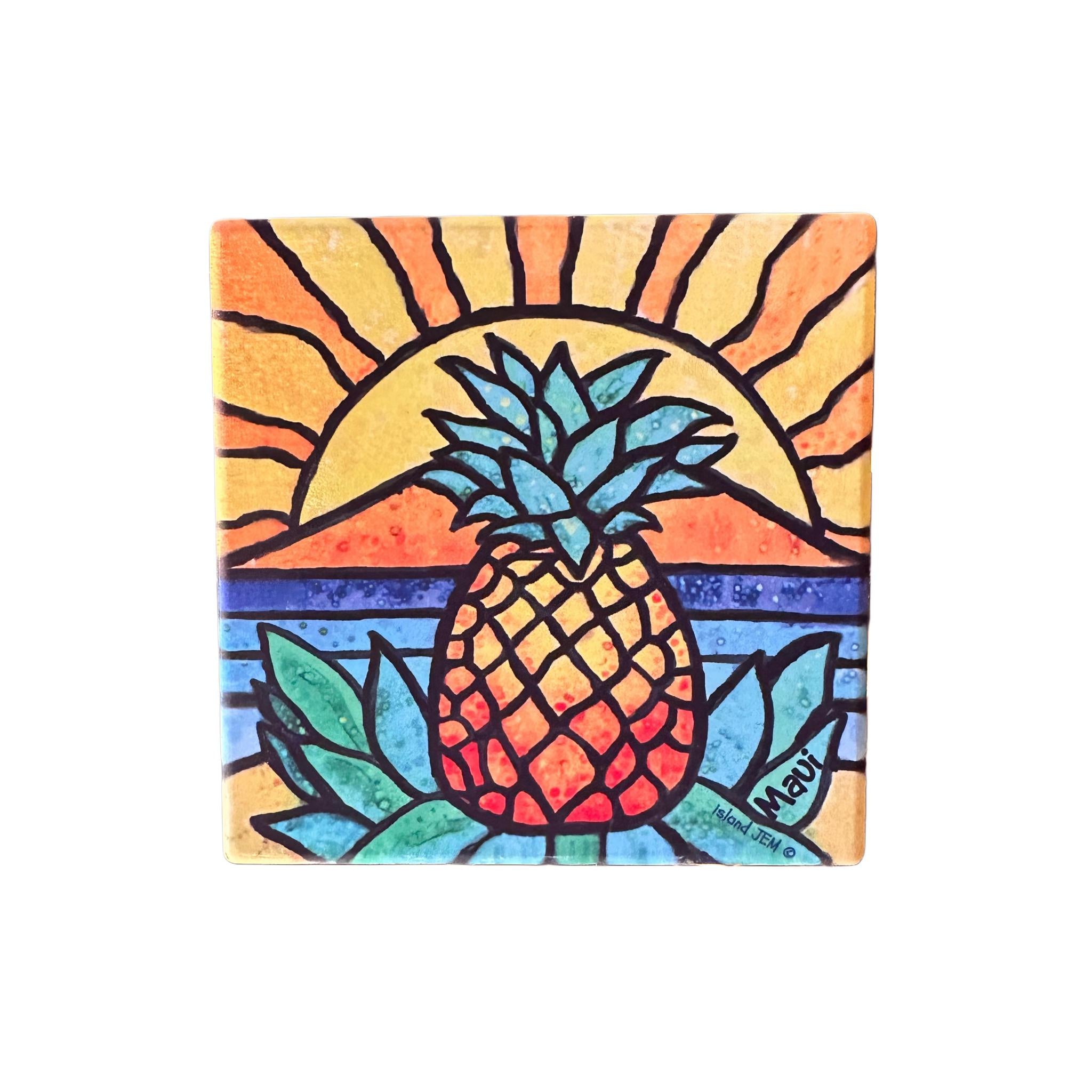 Island Pineapple Sandstone Coaster
