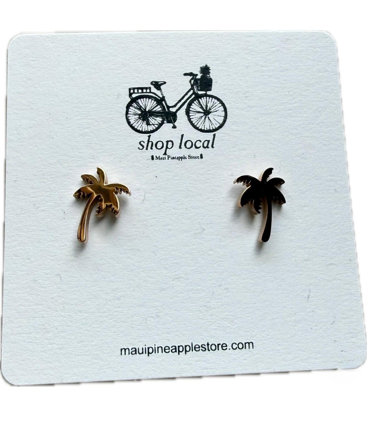 Palm Tree Stud Earrings