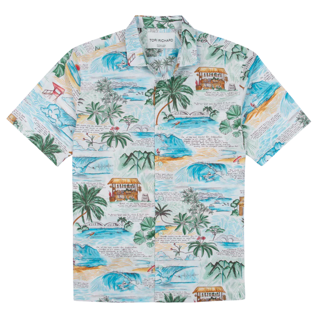 Mele's Journal Short Sleeve Button-Down Shirt