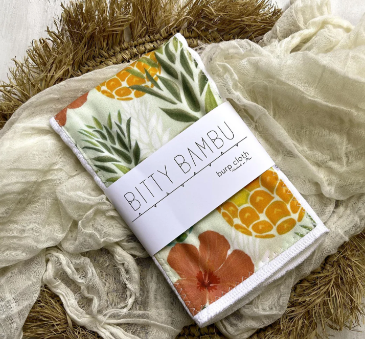 Bitty Bambu Baby Burp Cloth
