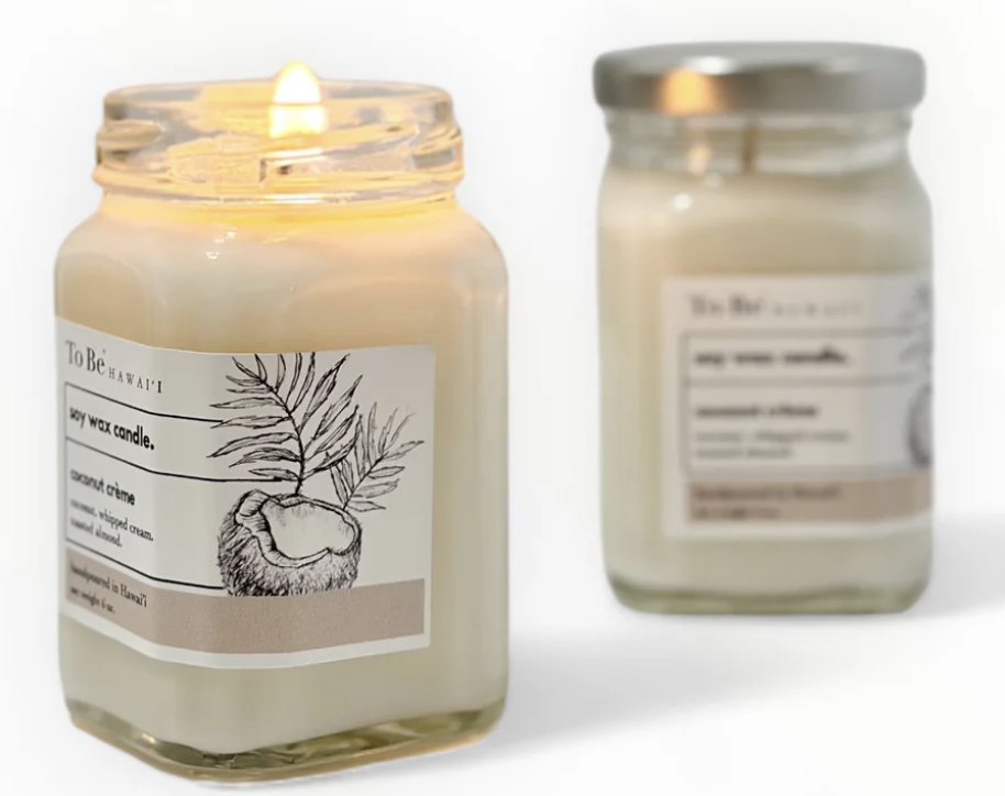 6oz Coconut Creme Soy Wax Candle