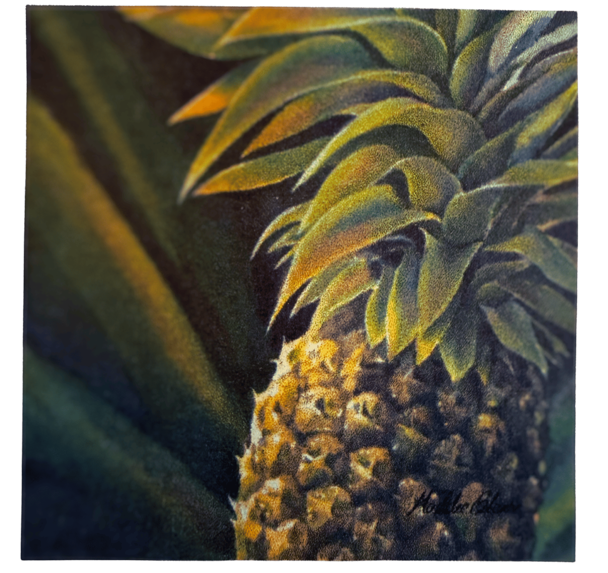 Kai Wahine Designs Pineapple Ceramic Tile
