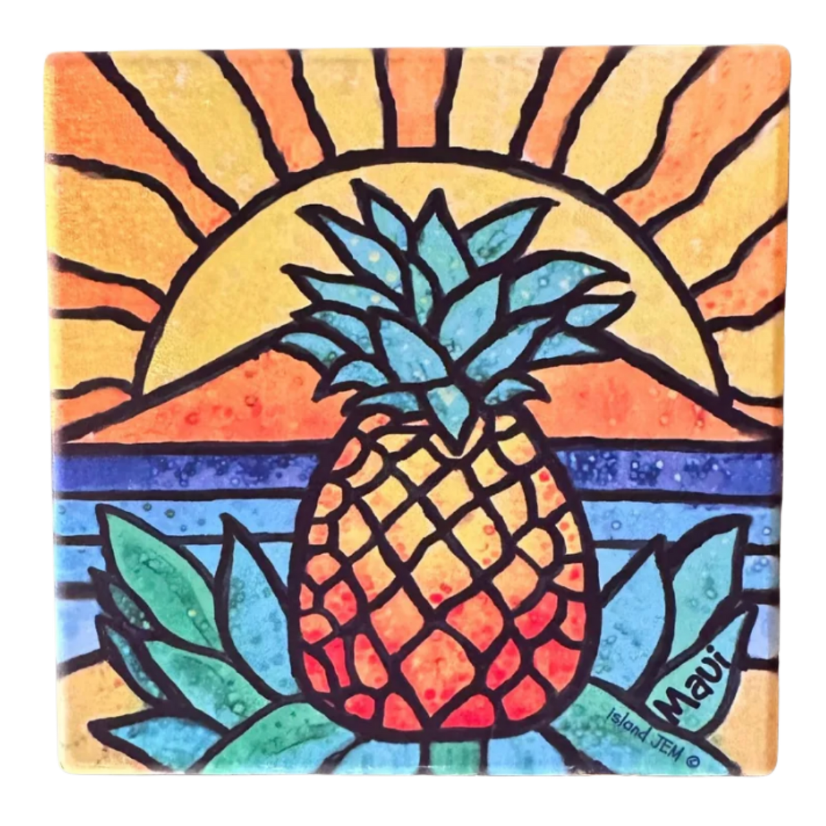 Island Pineapple Sandstone Coaster