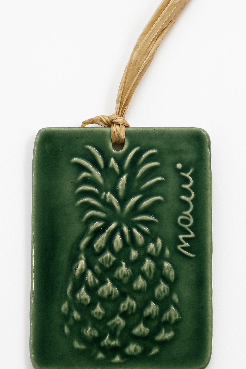 Ceramic Pineapple Holiday Ornament