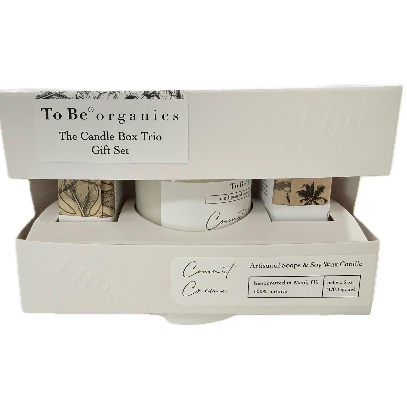 Coconut Creme The Candle Box Trio Gift Set
