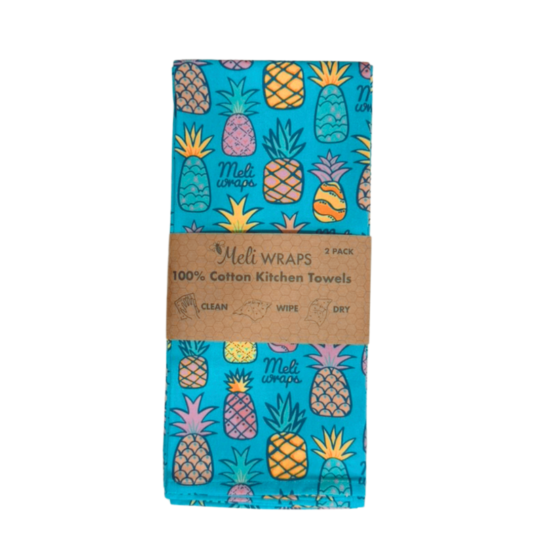 Pineapple Kitchen Towels Set of 2