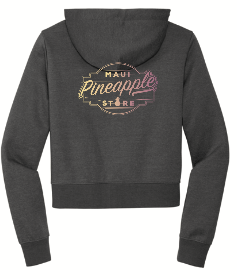 MPS Women's  Fleece Full Zip Crop Hoodie