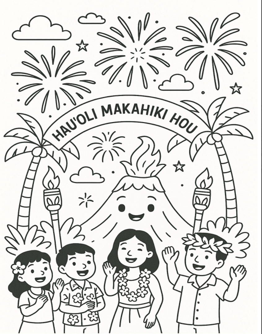 Aloha Adventures A Hawaiian Coloring Journey