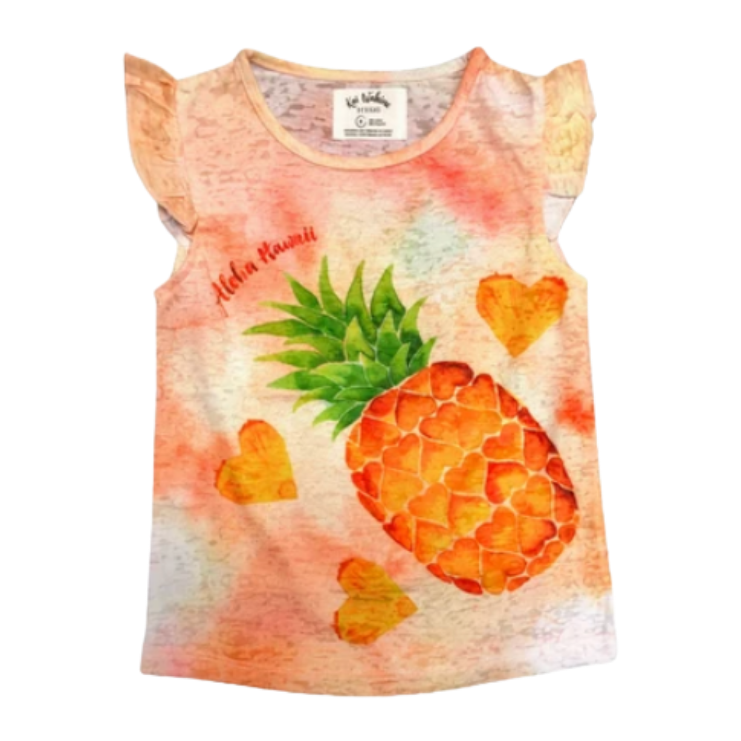 Kai Wahine Keiki Tee Heart Pine