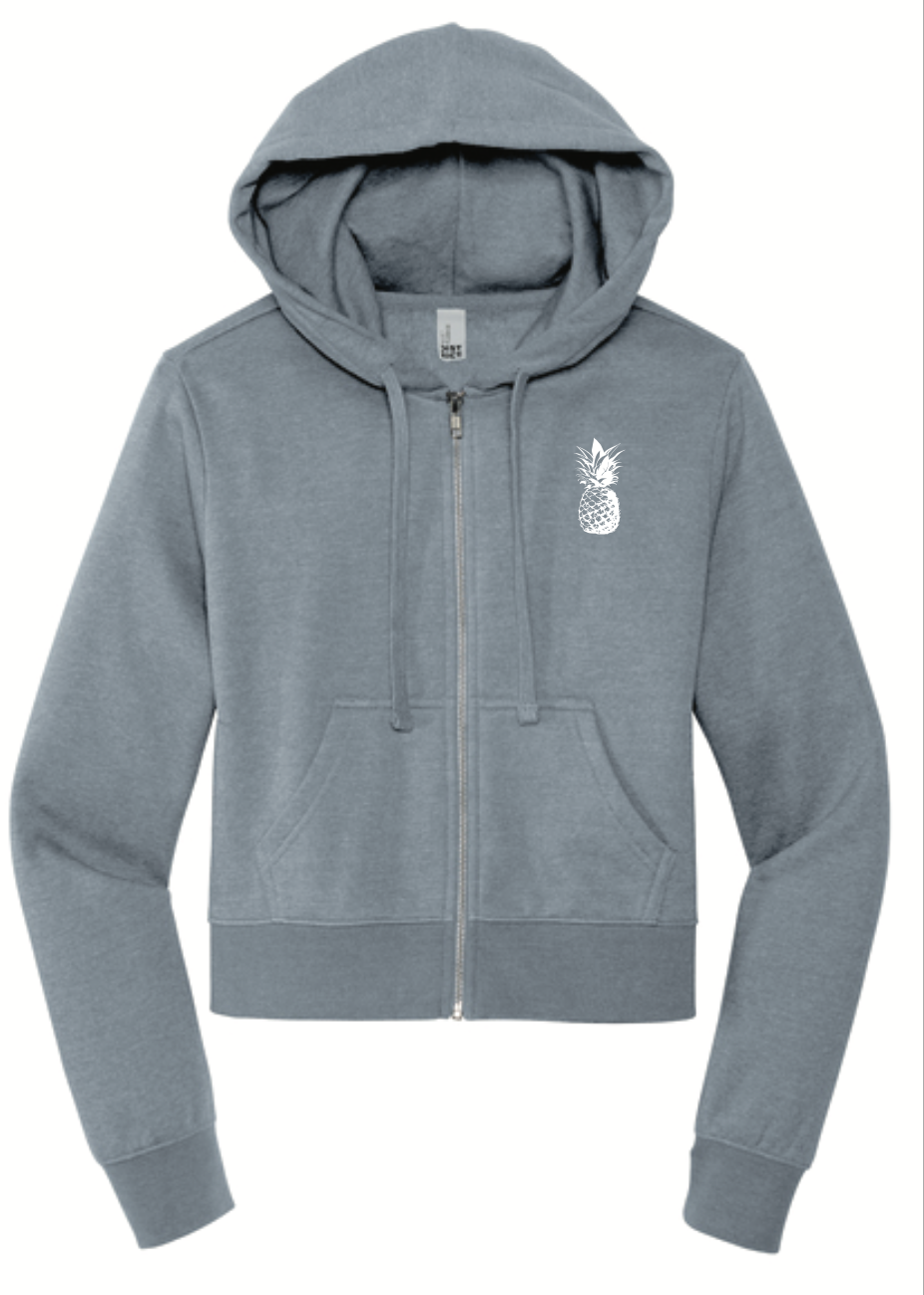 MPS Women's  Fleece Full Zip Crop Hoodie
