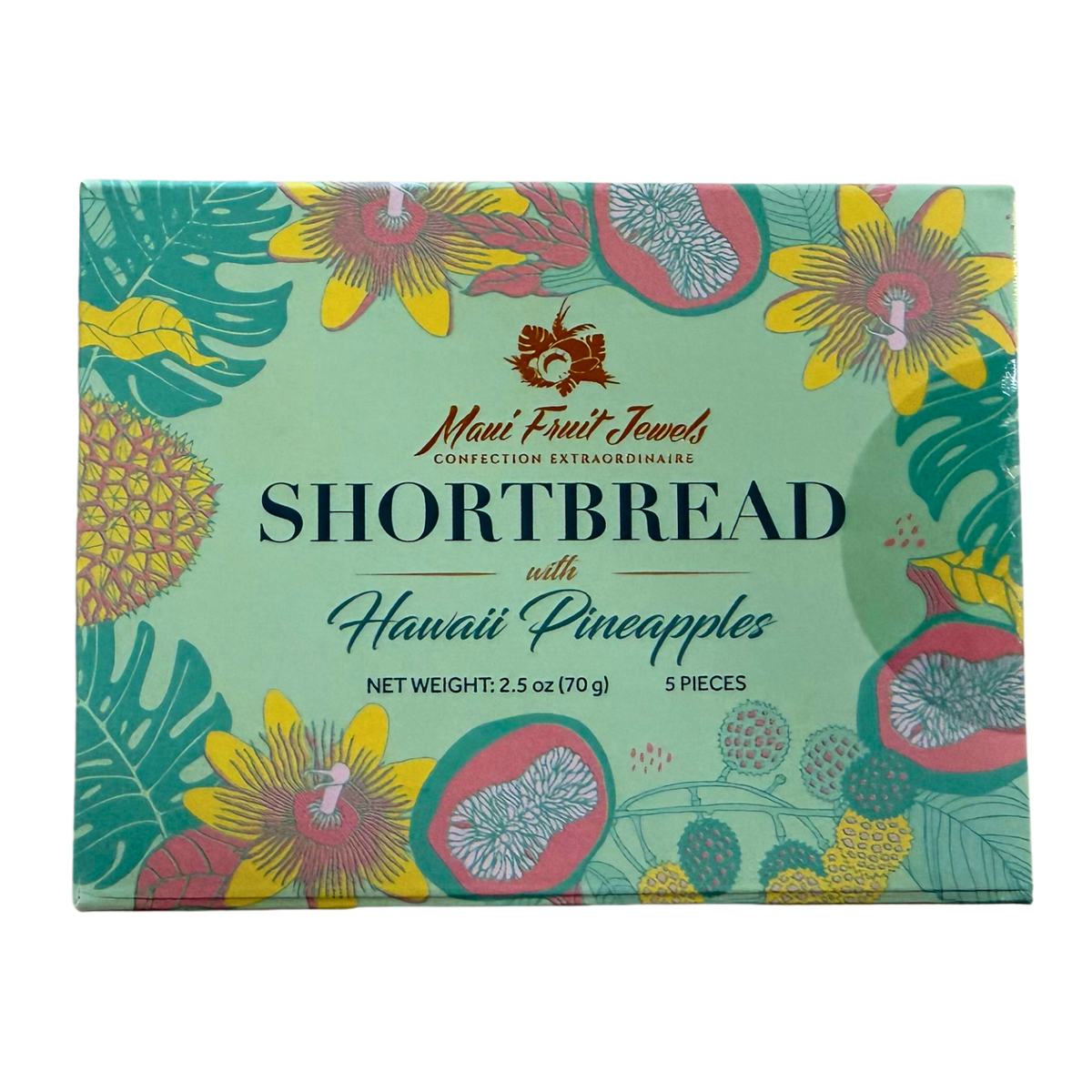 5-Piece Shortbread Cookie Hawaii Pineapples