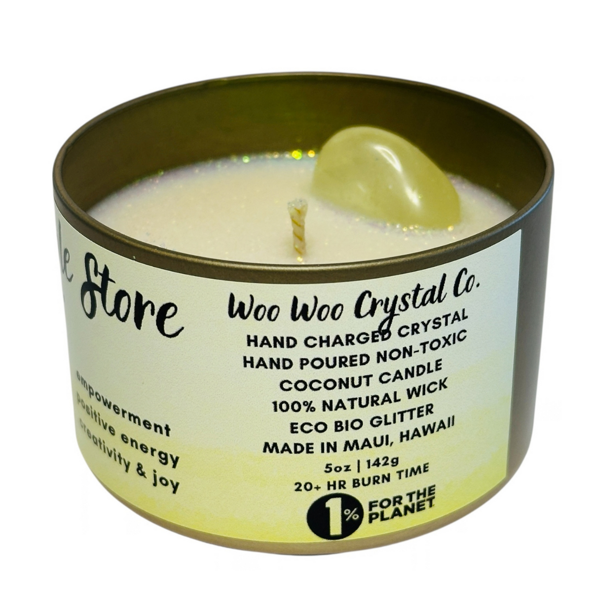 Crystal Infused Candle Maui Pineapple Store