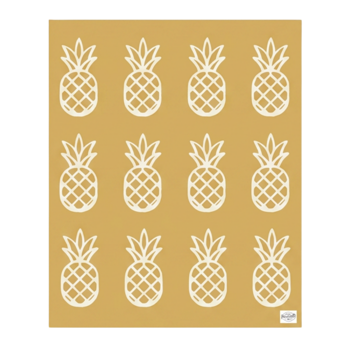 Pineapple Plush Throw Blanket