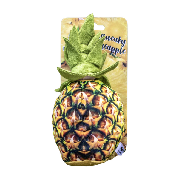 2-in-1 Squeaky Pineapple Dog Toy product