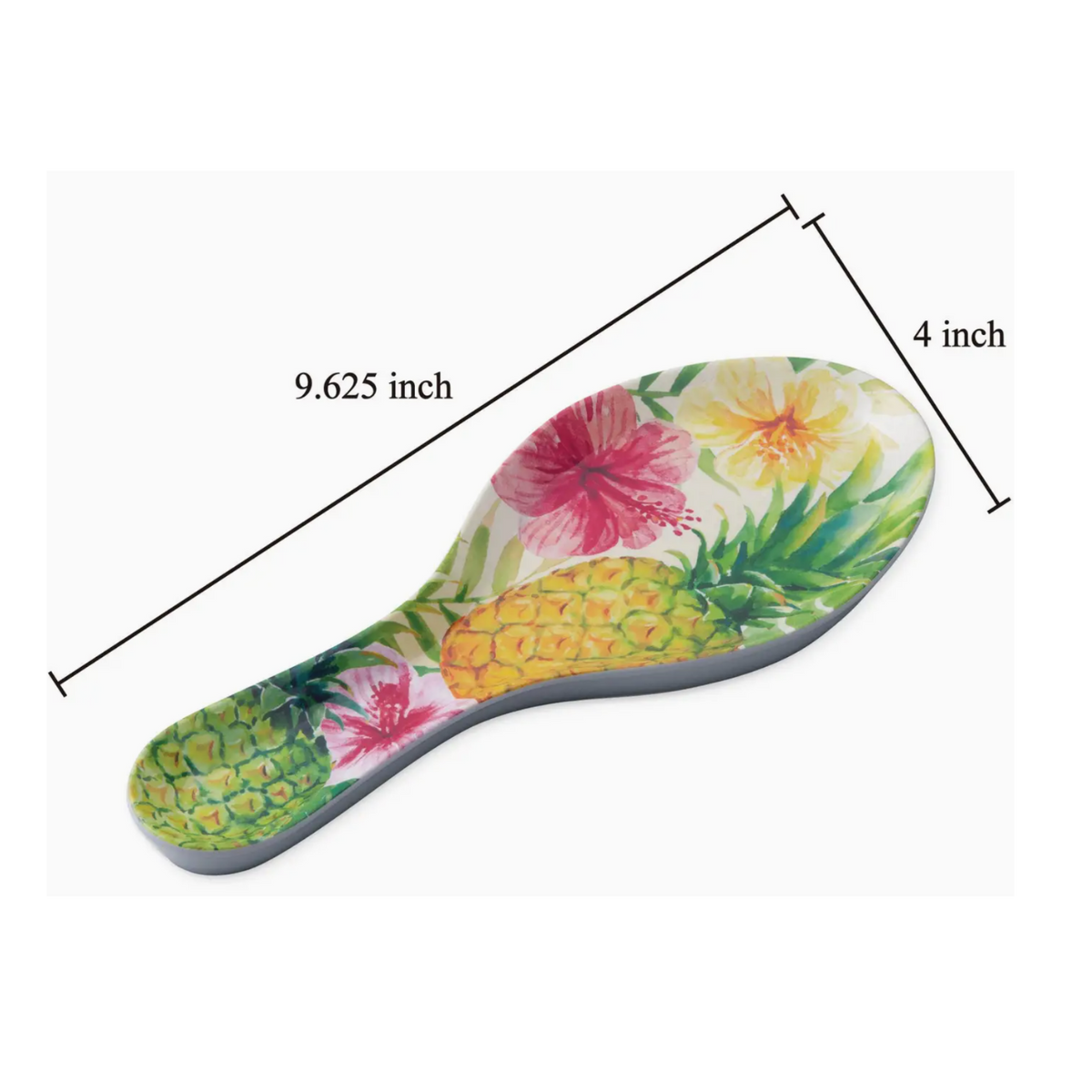 Bamboo Pineapple Melamine Spoon Rest