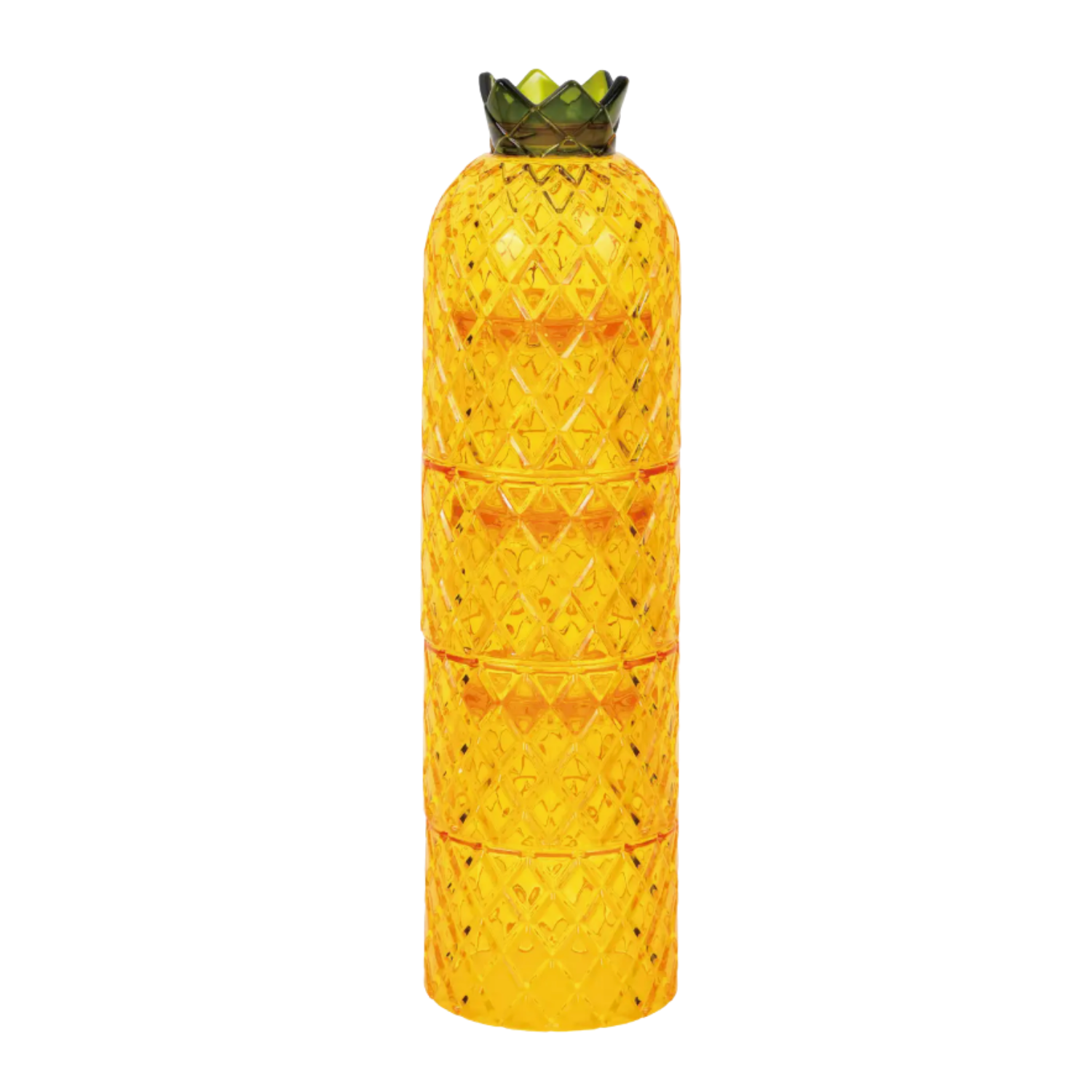 4-Piece Pineapple Acrylic Stacking Tumbler